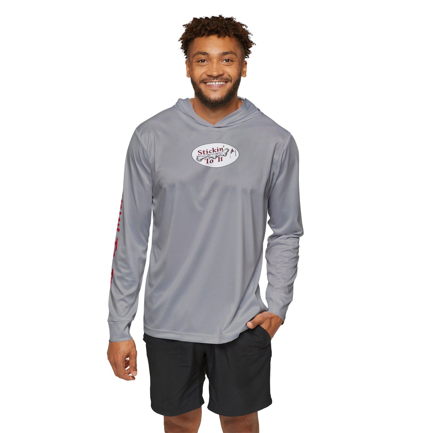 Men's Sports Warmup Hoodie - 'Stickin' To It' with Versatile Activewear Design