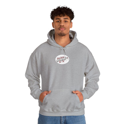 Stickin' To It Unisex Hoodie – Comfortable Heavy Blend Sweatshirt for Everyday Wear