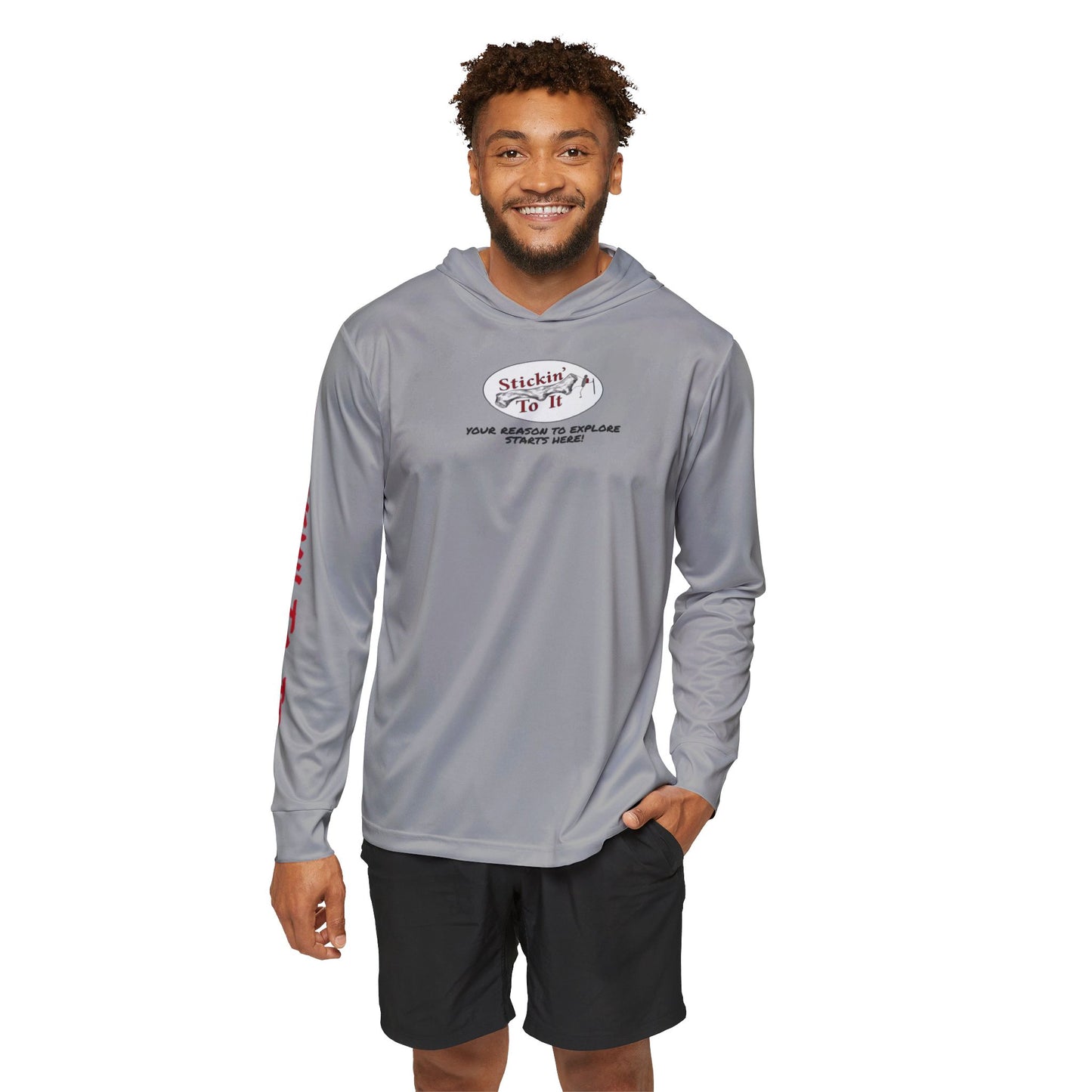 Men's Sports Warmup Hoodie - 'Stickin' To It' with Versatile Activewear Design