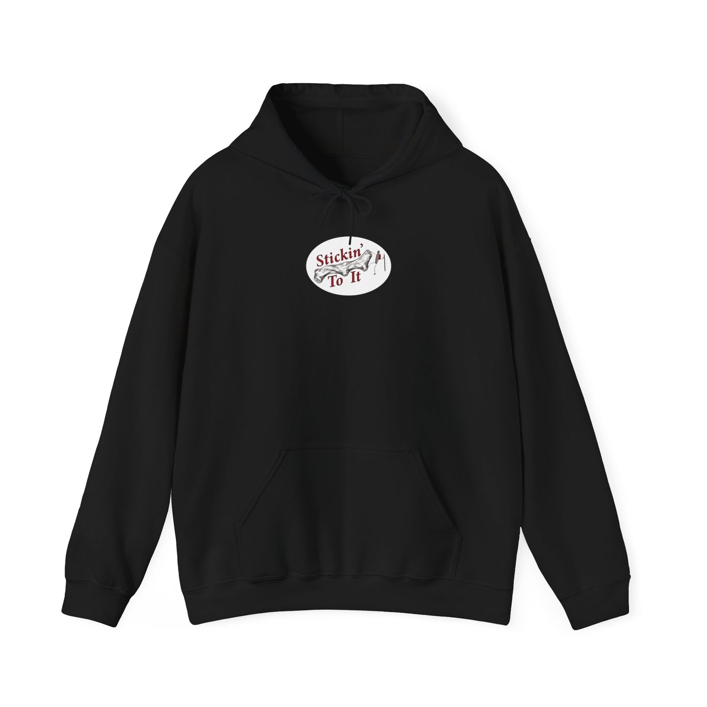 Stickin' To It Unisex Hoodie – Comfortable Heavy Blend Sweatshirt for Everyday Wear